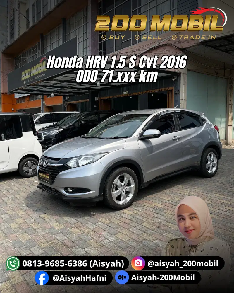 Honda HRV 1.5 S Cvt 2016 Bensin