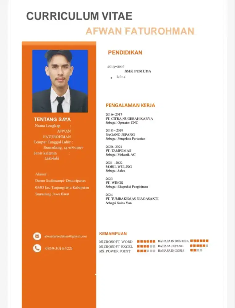 Mencari pekerjaan Driver