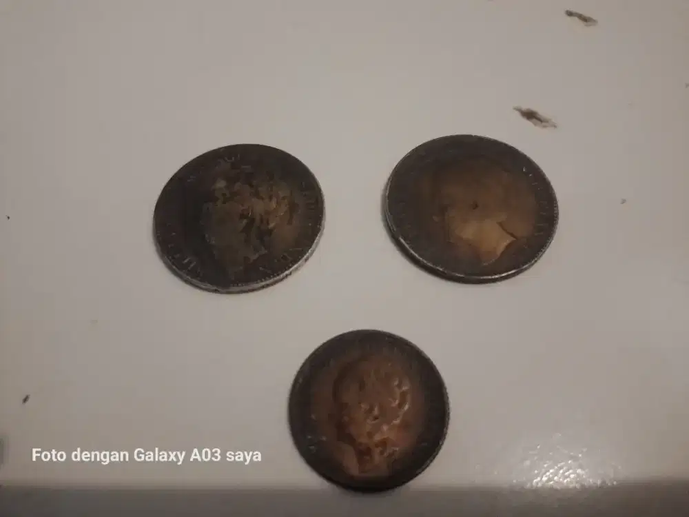 Koin Gulden Belanda Ratu Wilhimina Bahan Perak