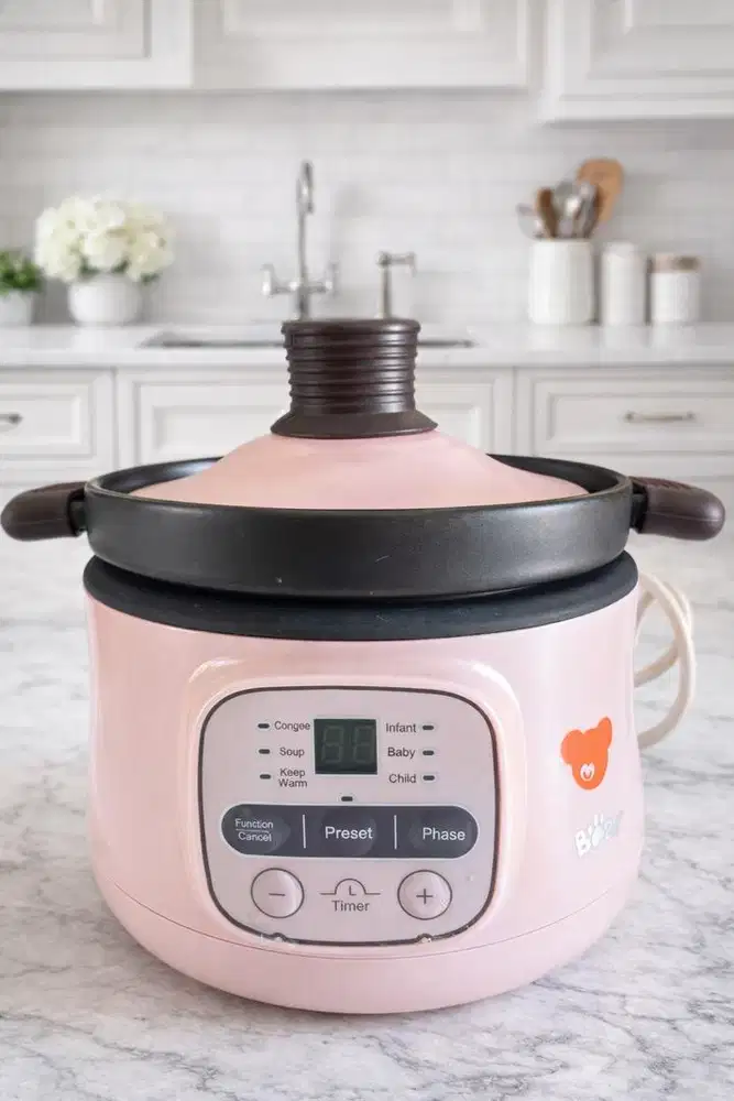 DIJUAL EMILY SLOW COOKER CLAYPOT 0,8 L BAGUS TERAWAT SIAP PAKAI