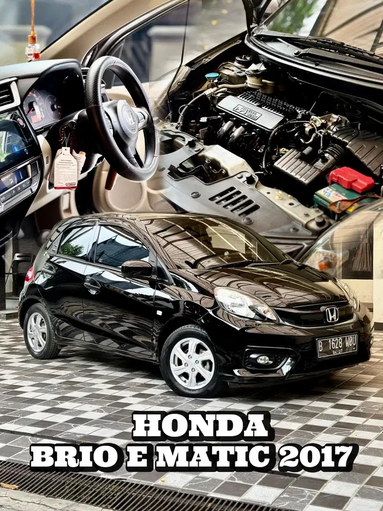Honda Brio E AT Matic 2017 Facelift (AC Digital) Hitam