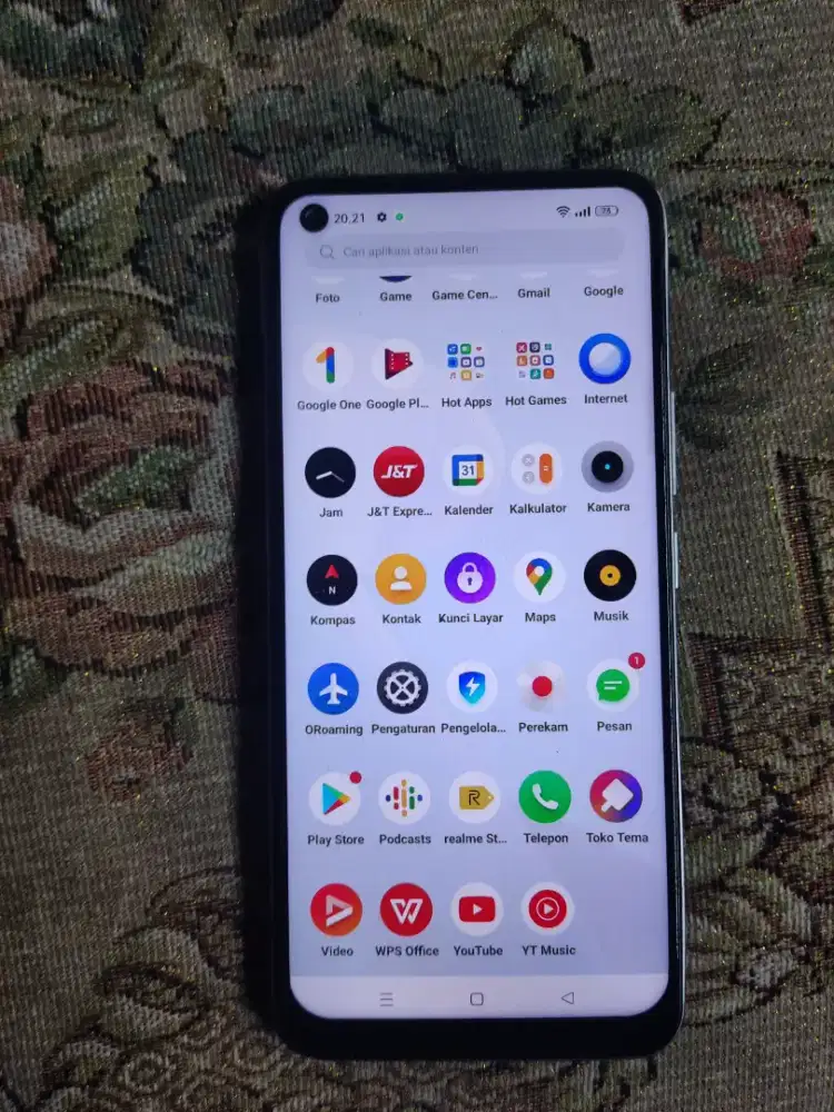 Realme 8 Nfc Ram 8/128 lecet pemakaian sidik jari of