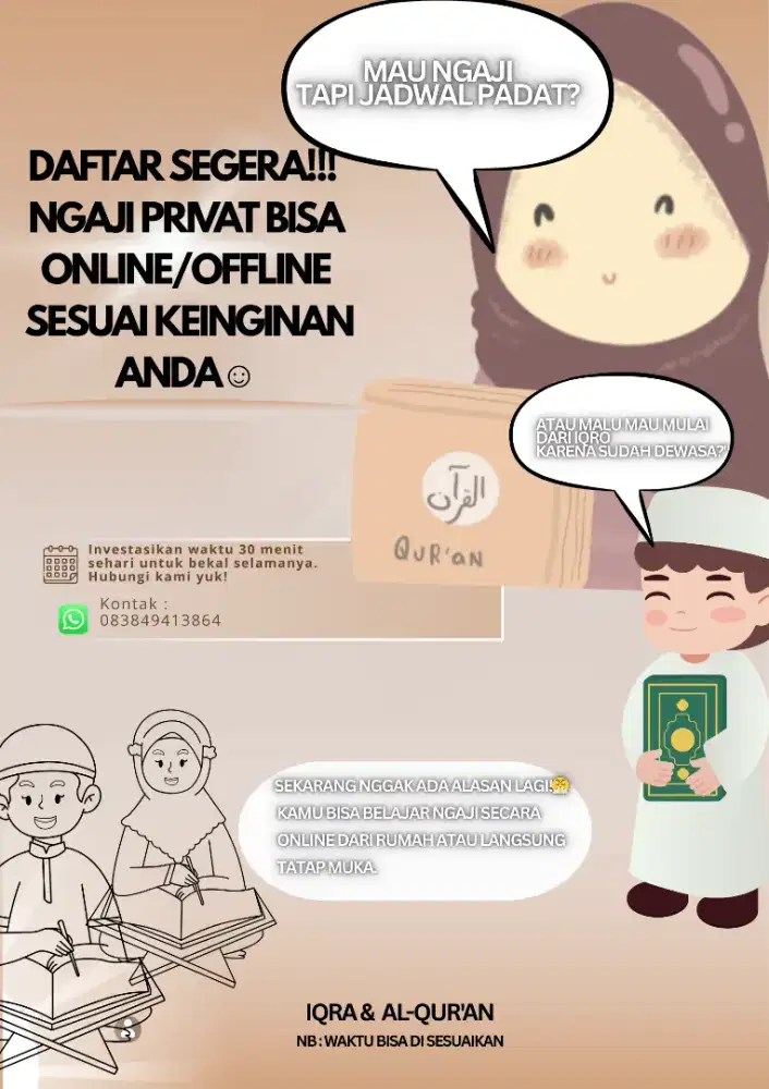 Guru ngaji online/offline