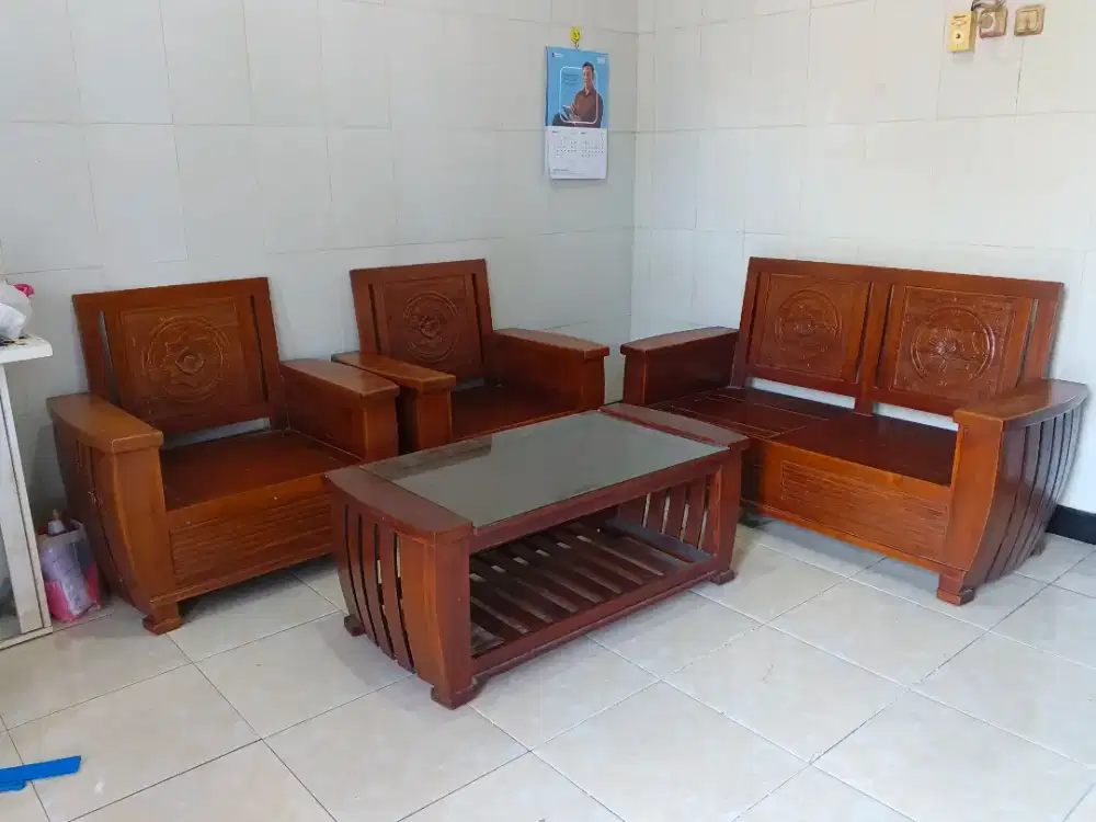 KURSI & MEJA KAYU ukiran