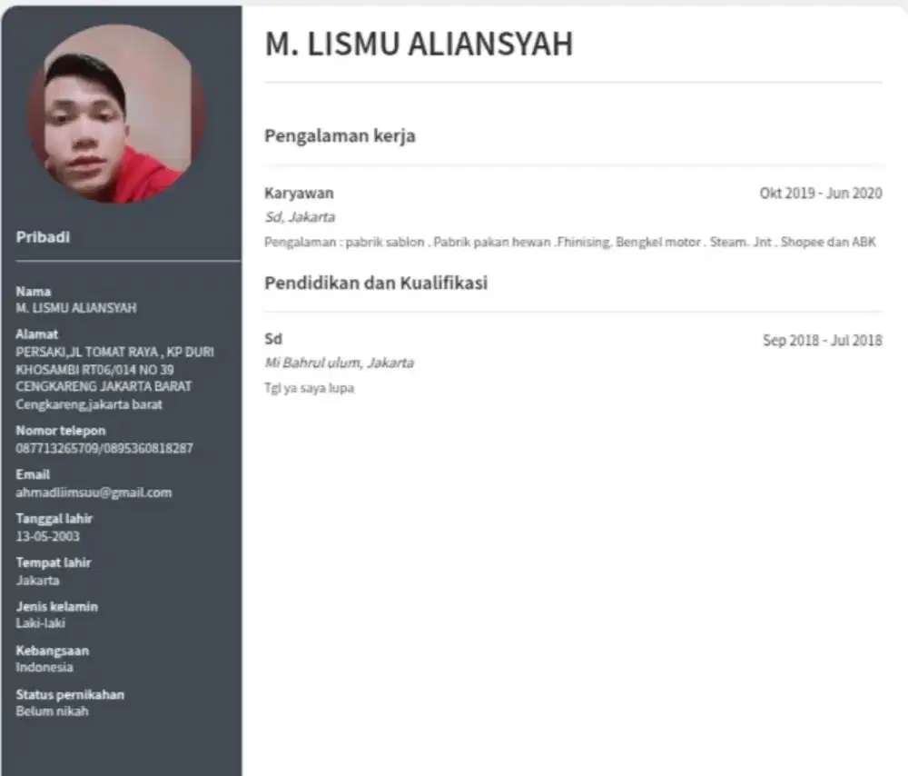 Nyari loker yang penting halal
