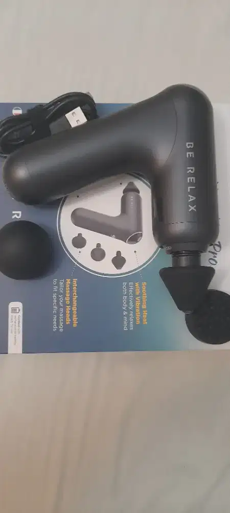 BE RELAX HEAT HIT PRO CORDLESS MASSAGER