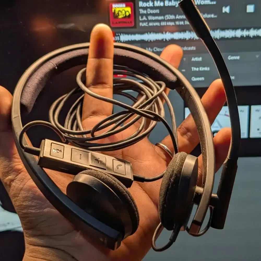 Headphone Headphones Headset From Logi/Logitech H570e Noise Canceling