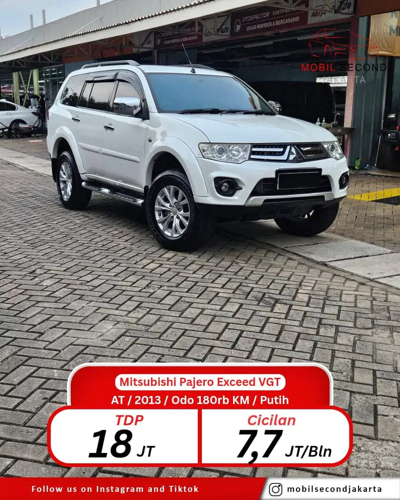 Mitsubishi Pajero Exceed 2.5 VGT 2013 Putih Matic Diesel Fortuner, VRZ