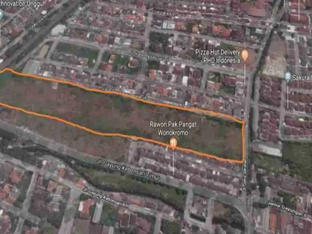 JUAL TANAH KOMERSIAL 3 HEKTAR RAYA KETINTANG JETIS SERATEN LANGKA SHM BISA BUAT PERUMAHAN