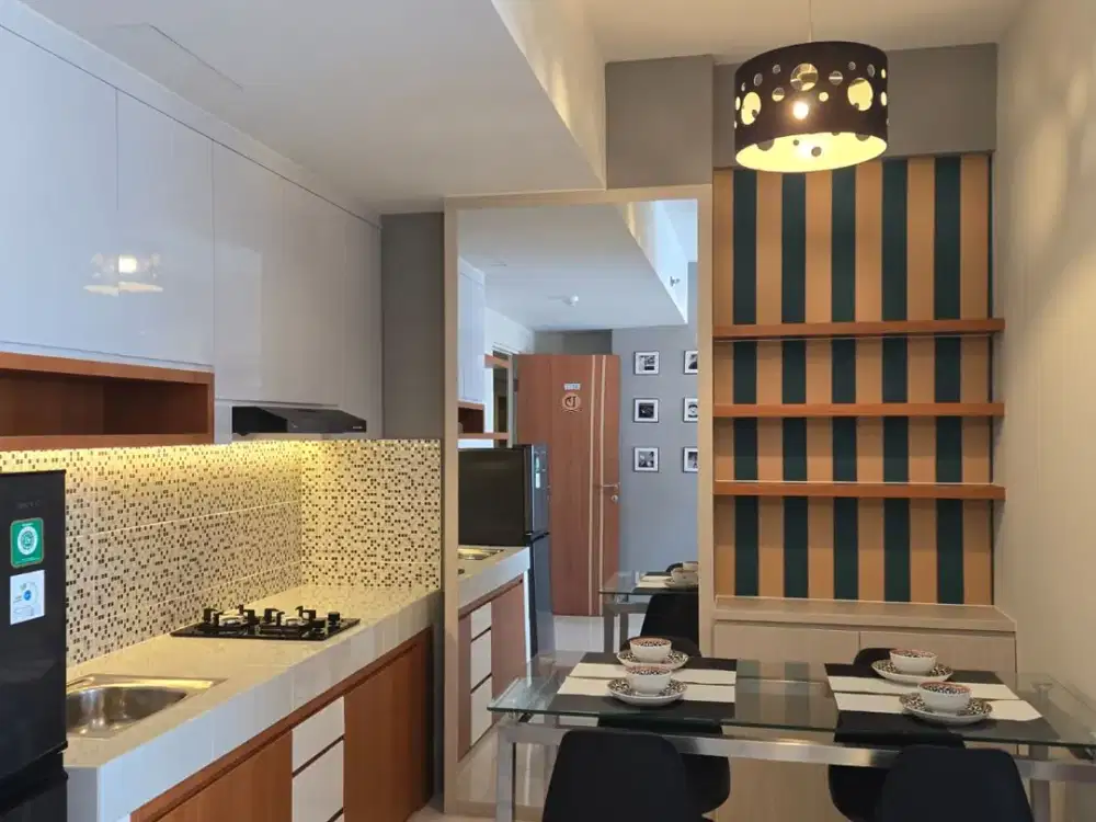 DIJUAL Apartemen Puncak Dharmahusada 2BR+ Luas 56 Full Furnished Interior Baru Semua New Gress