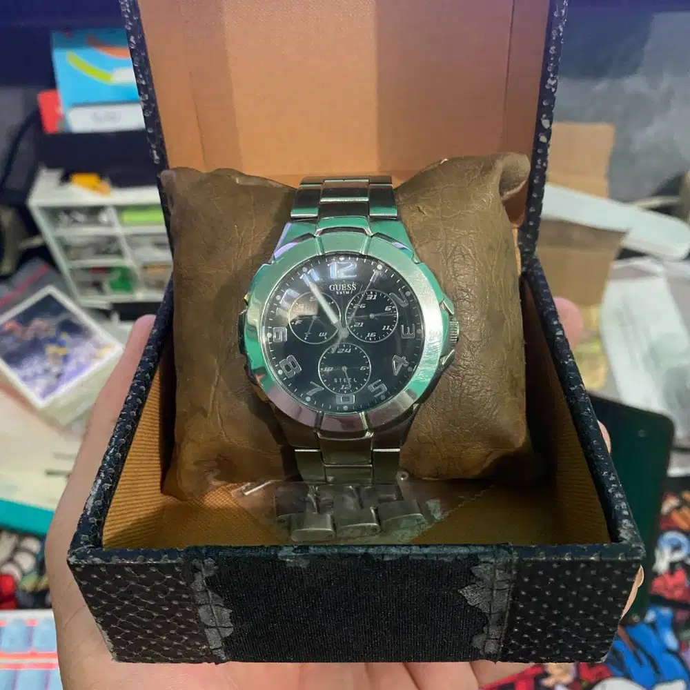 [BEKAS] FULL SET Guess Mens Watch 190199G3 ANALOG