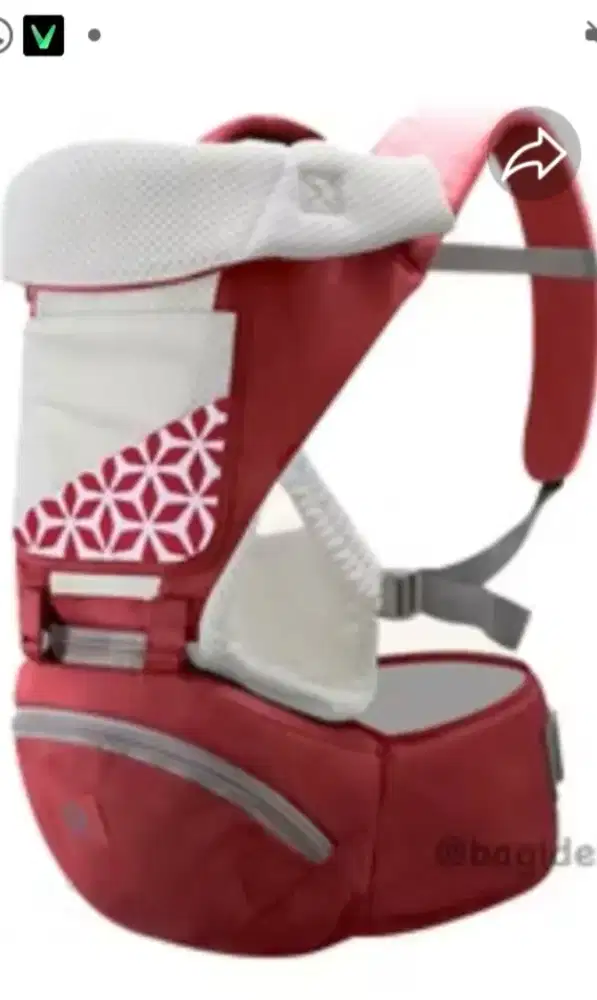 Dijual gendongan bayi /hipseat merek Aiebao