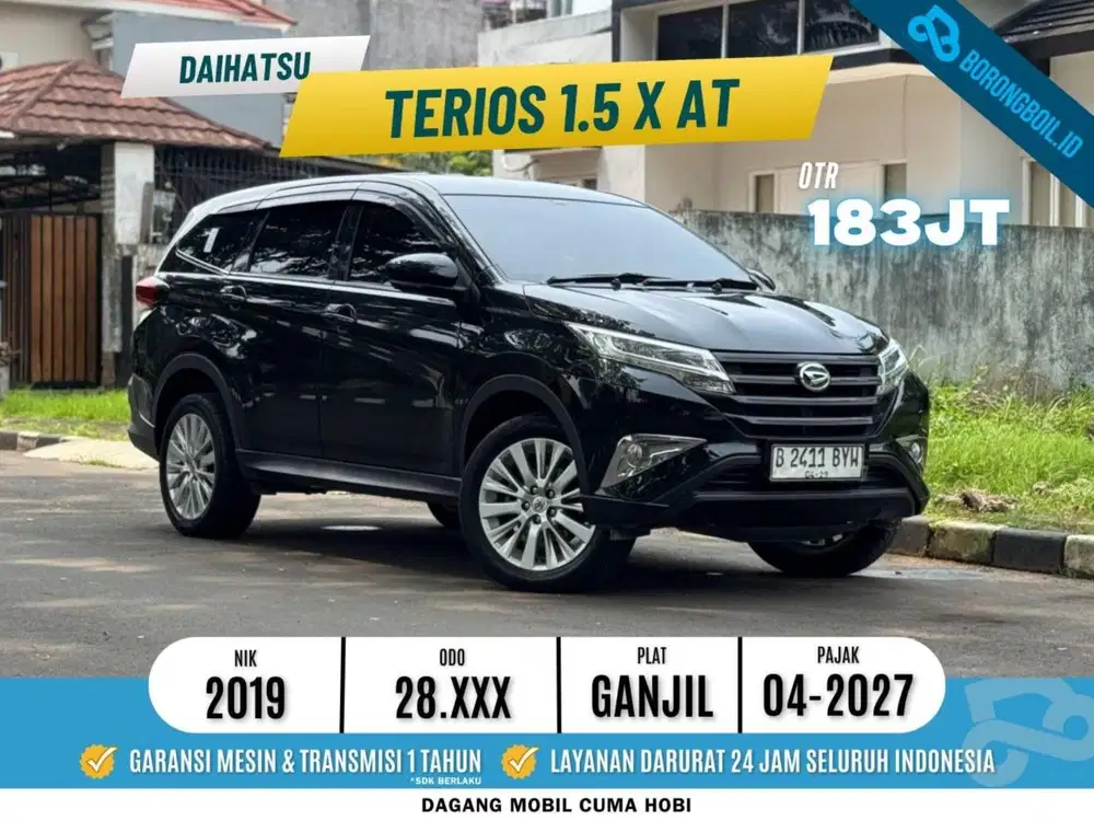 Low KM Terios 1.5 x at 2019 Hitam