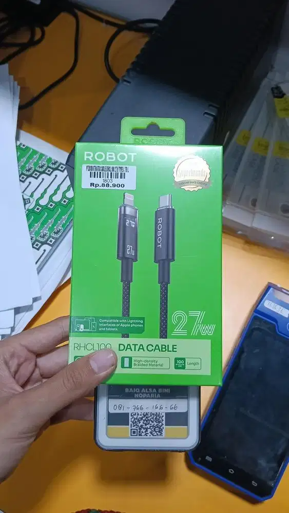 ROBOT DATA CABLE RHCL100 27W TYPE C TO L