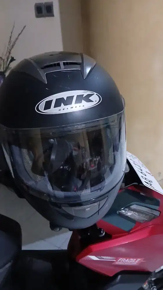 Helm Murah Full Face Orisinil Japan 98% like new merk INK bening