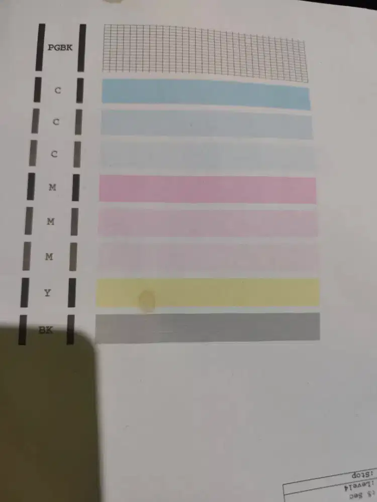 Canon IX 6560 priter a3 siap pake hasil nozzle cek  terlapir