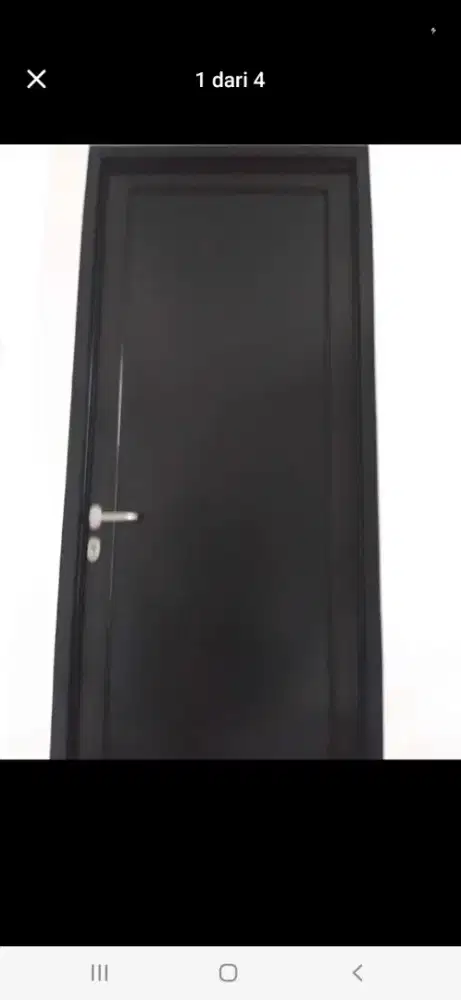 Pintu aluminium swing acp T220cm L100cm harga terpasang 2,3 jt / unit