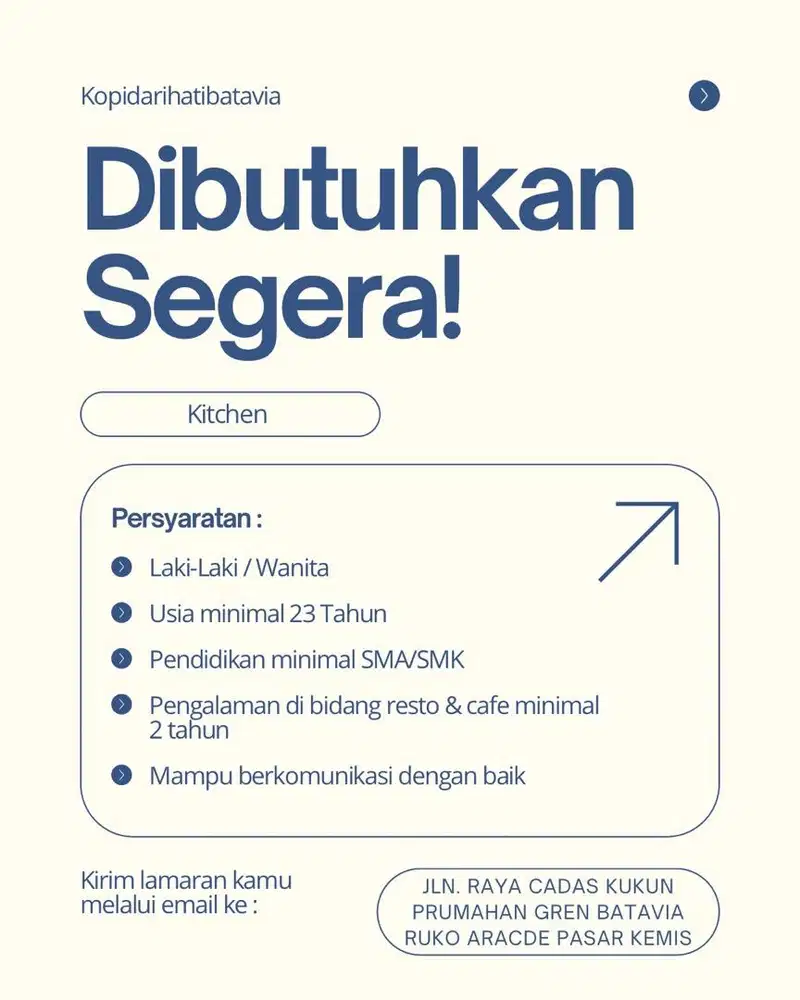 Lowongan kerja resto