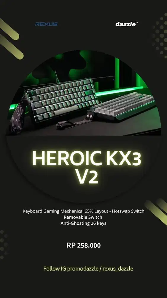 Keyboard gaming rexus Heroic KX3 V2