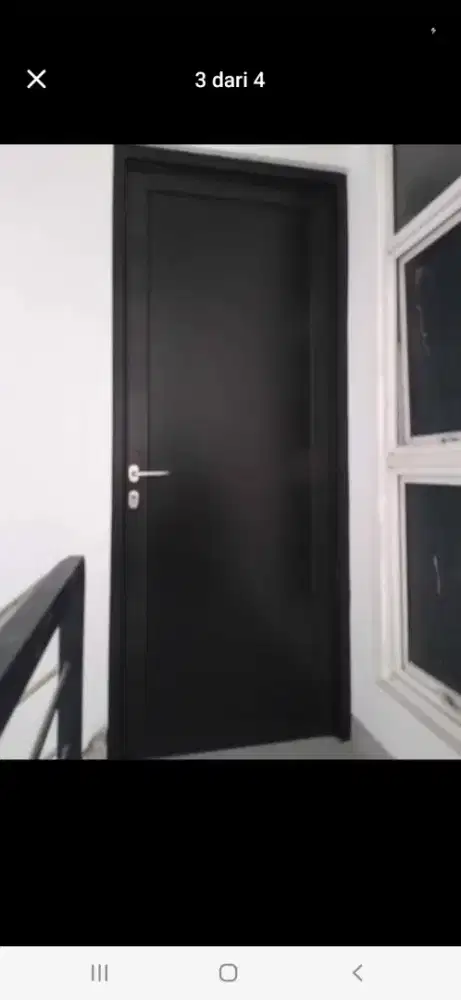 Pintu kusen aluminium swing T220cm L100cm harga kepasang 2,3 jt / unit