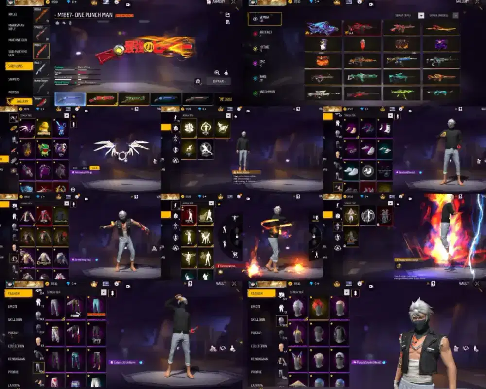 READY SSTSTISTICSTICKSTOCK AKUN FREE FIRE AMAN TERPERCAYA