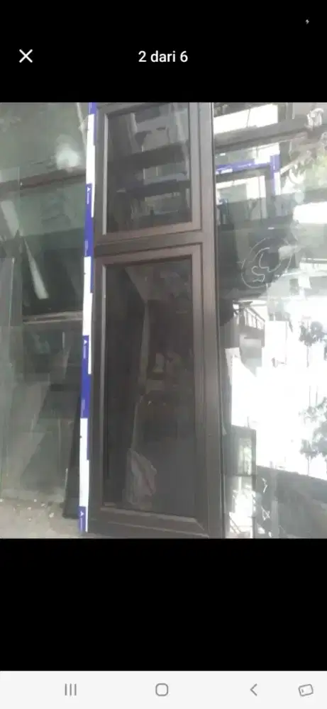 Kusen alumunium jendela T200cm L60cm harga kepasang 1,8 jt / unit