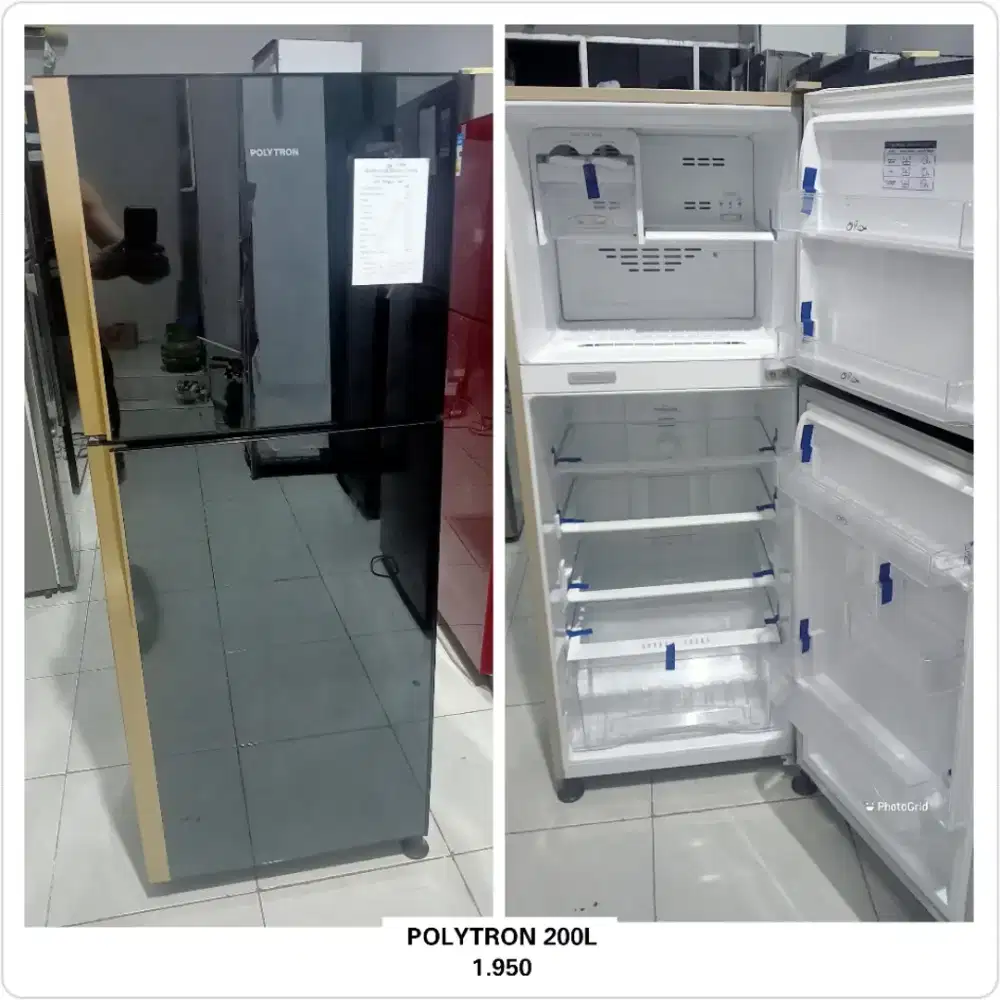 Kulkas 2 pintu Polytron 200L