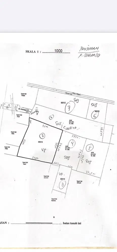DIJUAL TANAH KAVLING DI PERUMAHAN SUKODONO LOKASI STRATEGIS