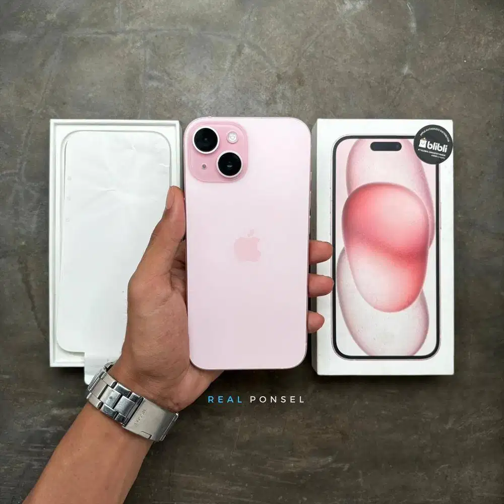 iPhone 15 128 iBox GDN Pink Garansi 2027