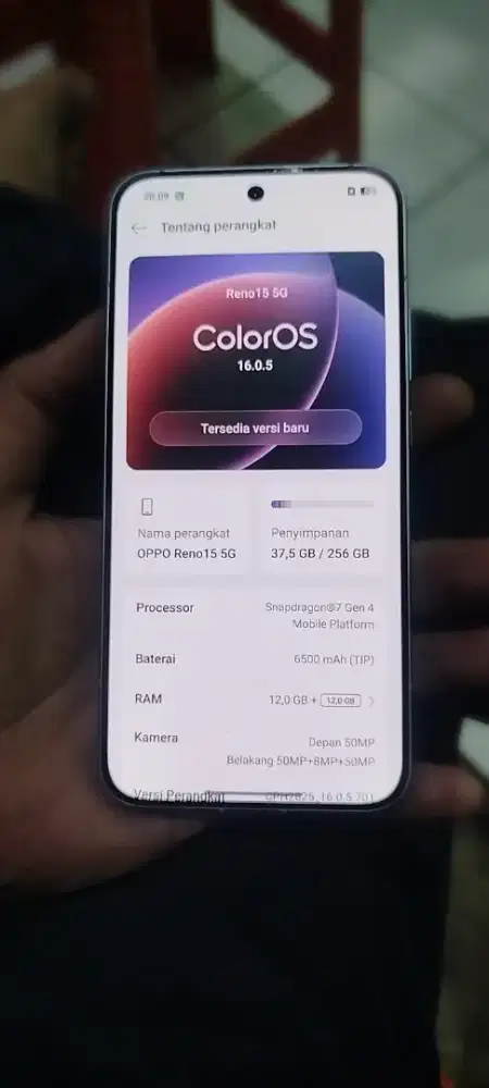Oppo Reno 15 5G ram 12/256.