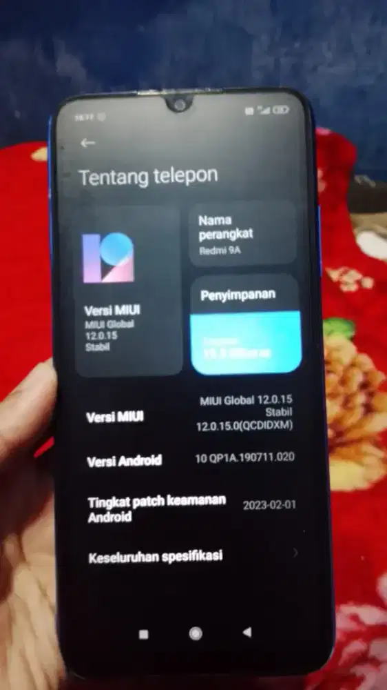 Di jual cepat HP Redmi Xiaomi 9A. Ram4. Hanya batanggan aja
