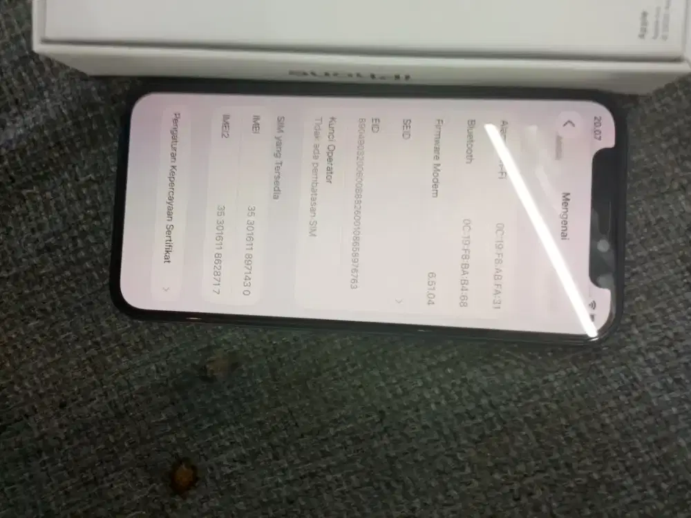 iPhone 12 mini inter JA 128 GB bh 80 face id on truton on