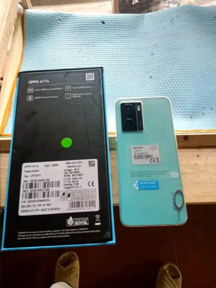 Jual hp Oppo a77 pemakaian 2 bulan
