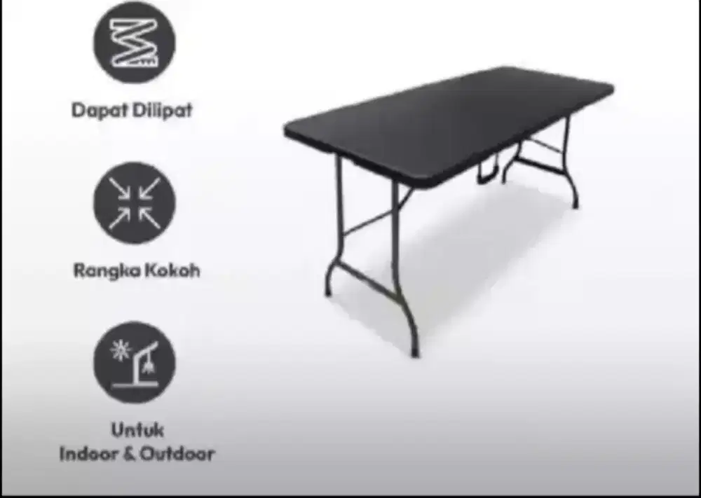 Meja Lipat Uk. 180 x 70cm