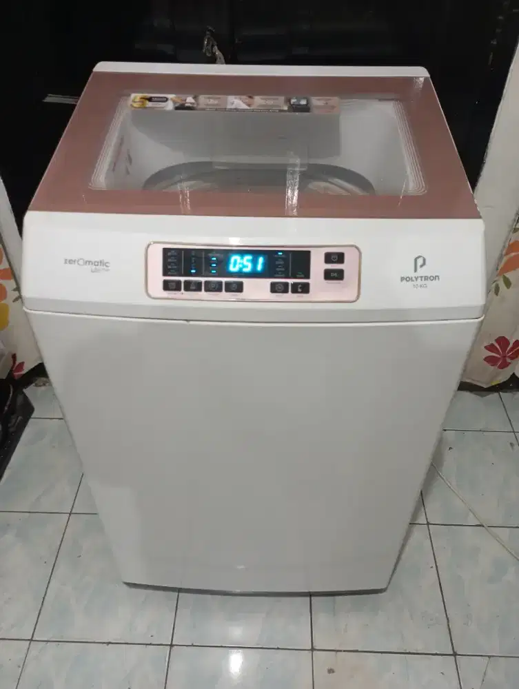 Mesin cuci polytron zeromatic 10 kg