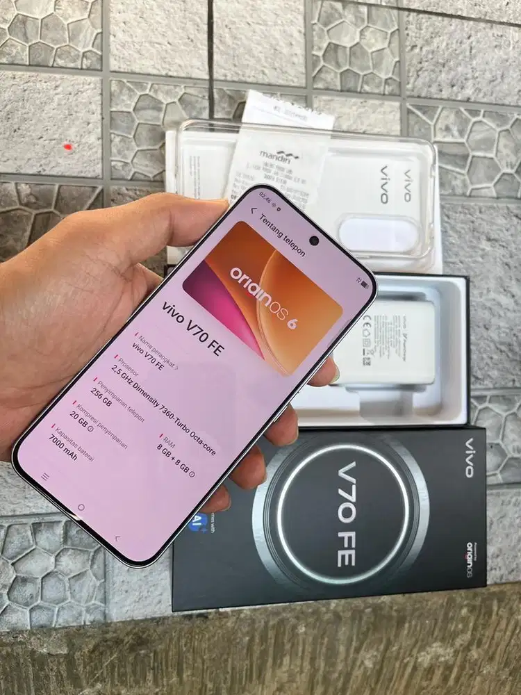 Vivo V70 FE 5G Titanium Silver