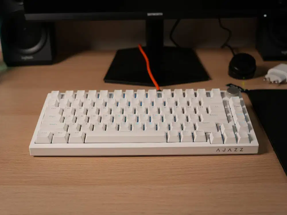 Keyboard Mechanical Ajazz AK820 V1 (Blue Switch) Fullset Mulus