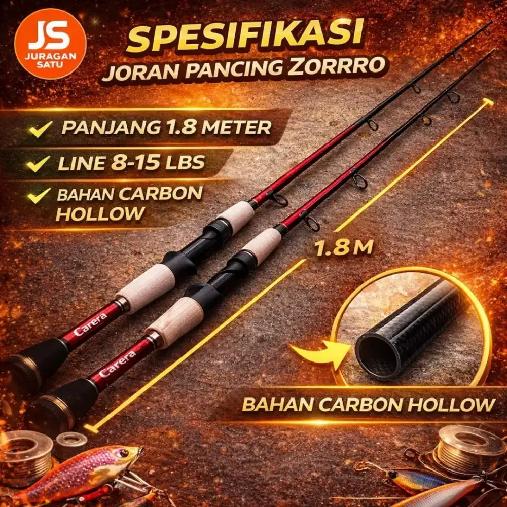 Joran carbon zorro carrera