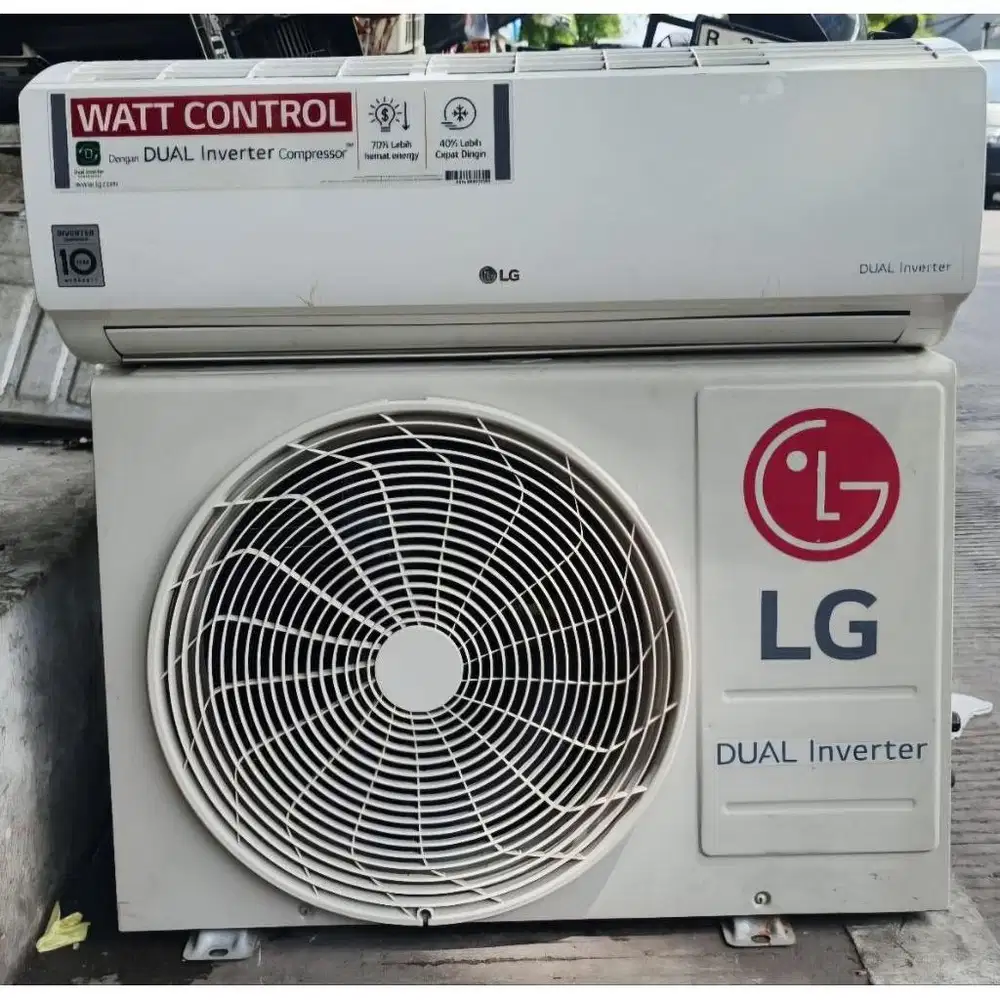 ac lg inverter 1 pk hemat listrik _mewah . Elegan . Ramah lingkungan