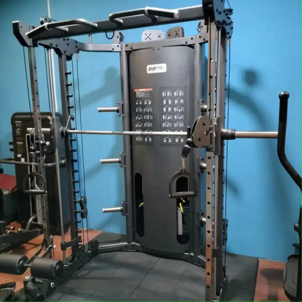 DHZ Fitness Gym Smith Machine Multifungsi E6247