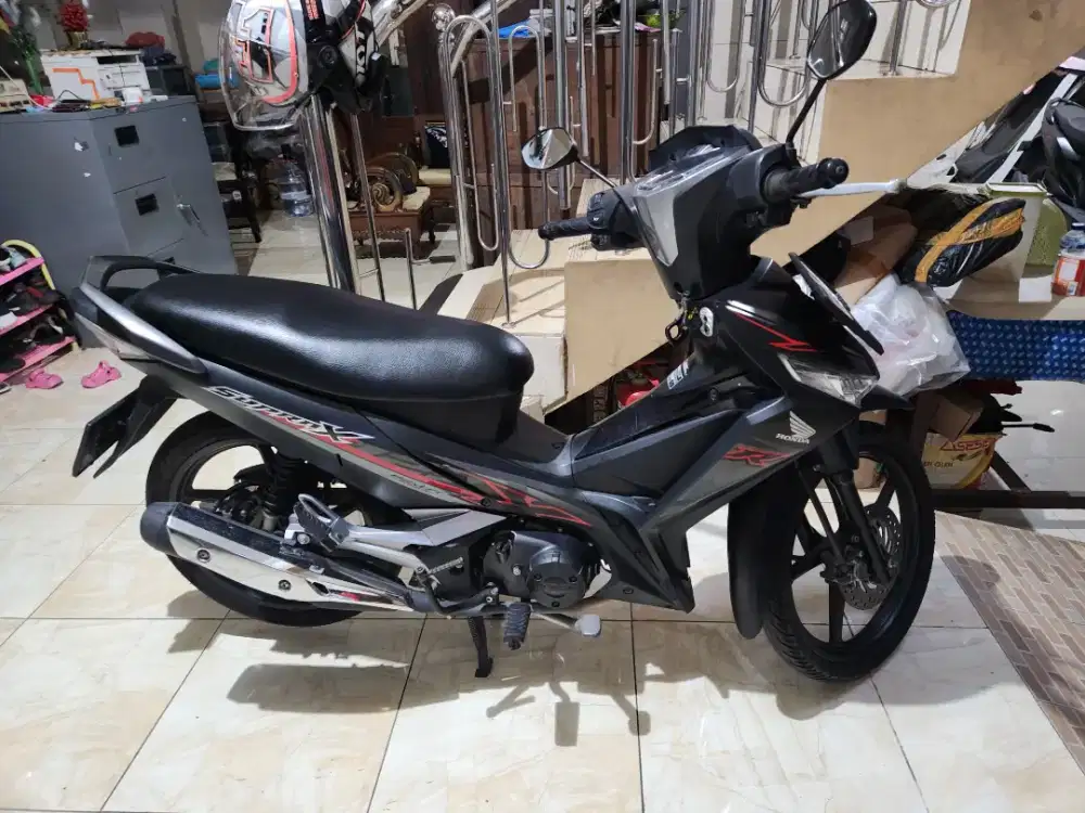 Supra 124 cw f1 hitam doff 2018 cakep mulus sekali  gbm