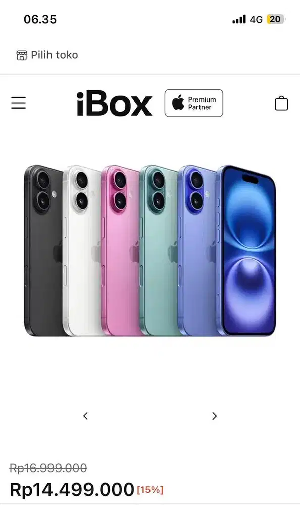 Iphone 16 128 ex resmi