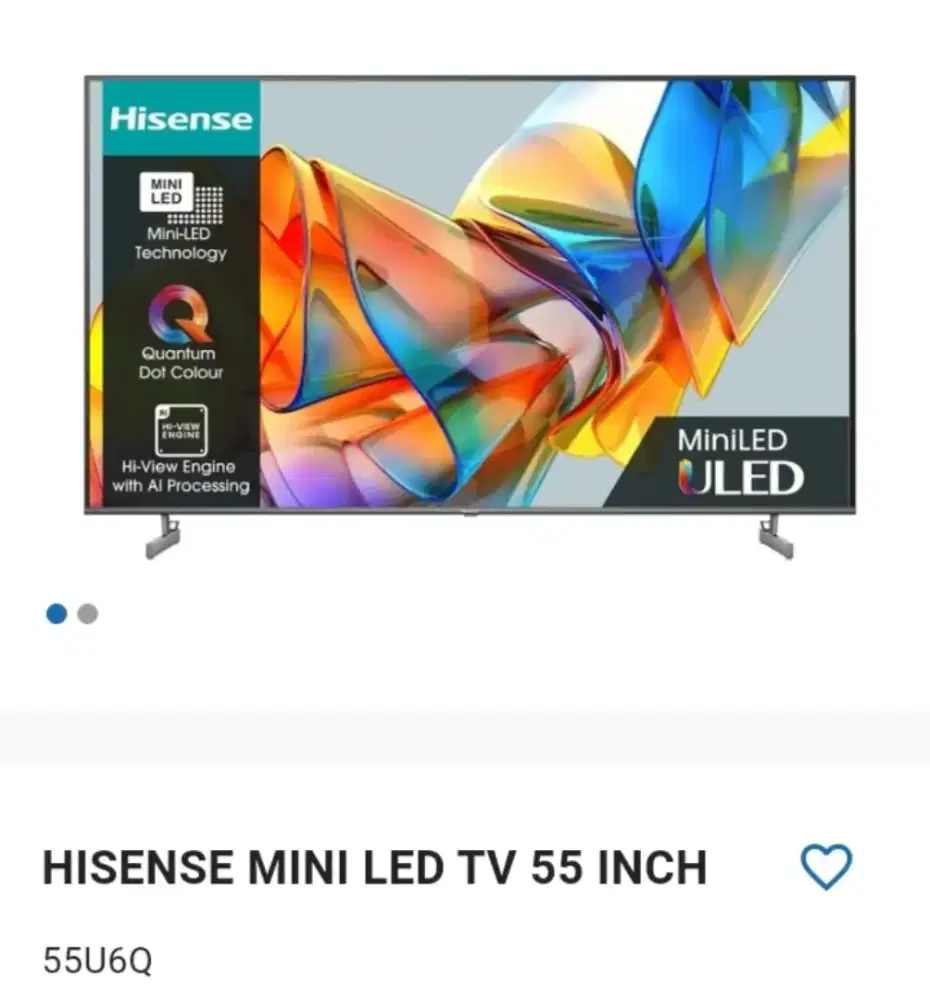 HISENSE MINI LED TV 55 INCH