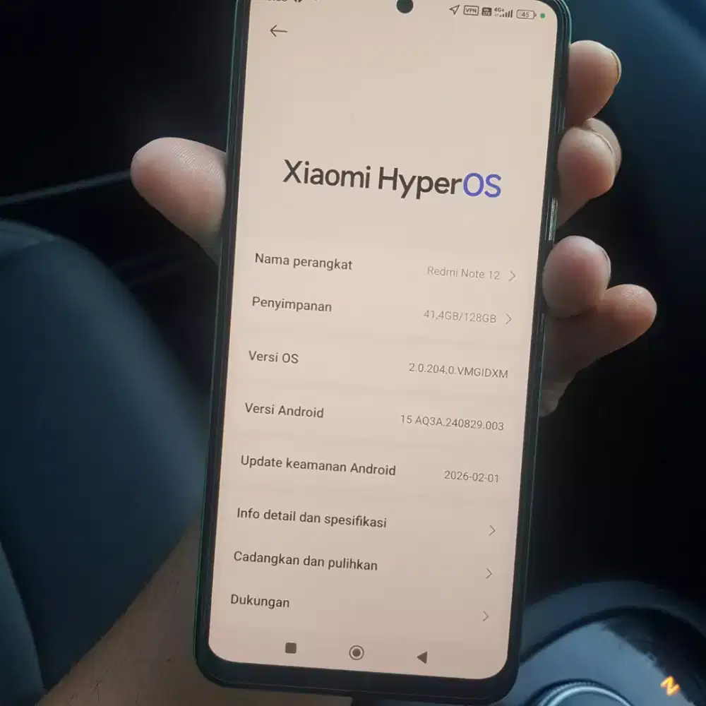 Xiaomi redmi note 12 ram 4+4/128 hp aja