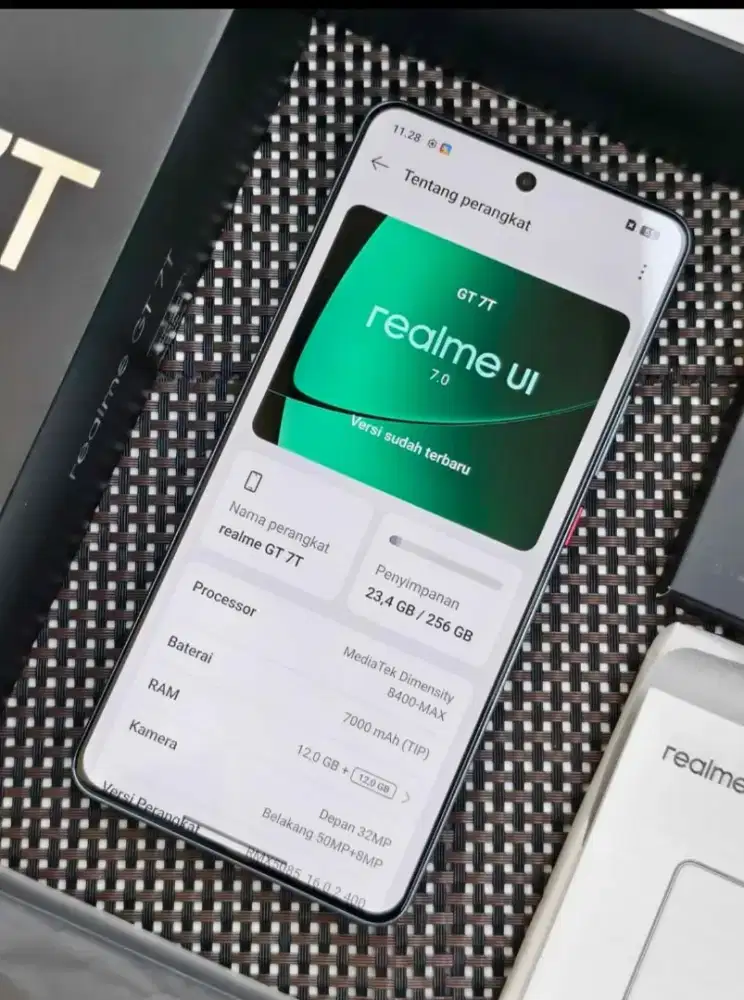 Realme GT 7T 12/256 7000mah lengkap segel mulus garansi ttbt