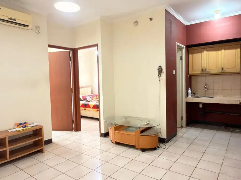 ual Cepat Apartemen Gading Mediterania 2BR Murah 495 Juta Masih Standar Cocok Renovasi Sesuai Selera , Lantai 16 View Kolam, Jarang Ada