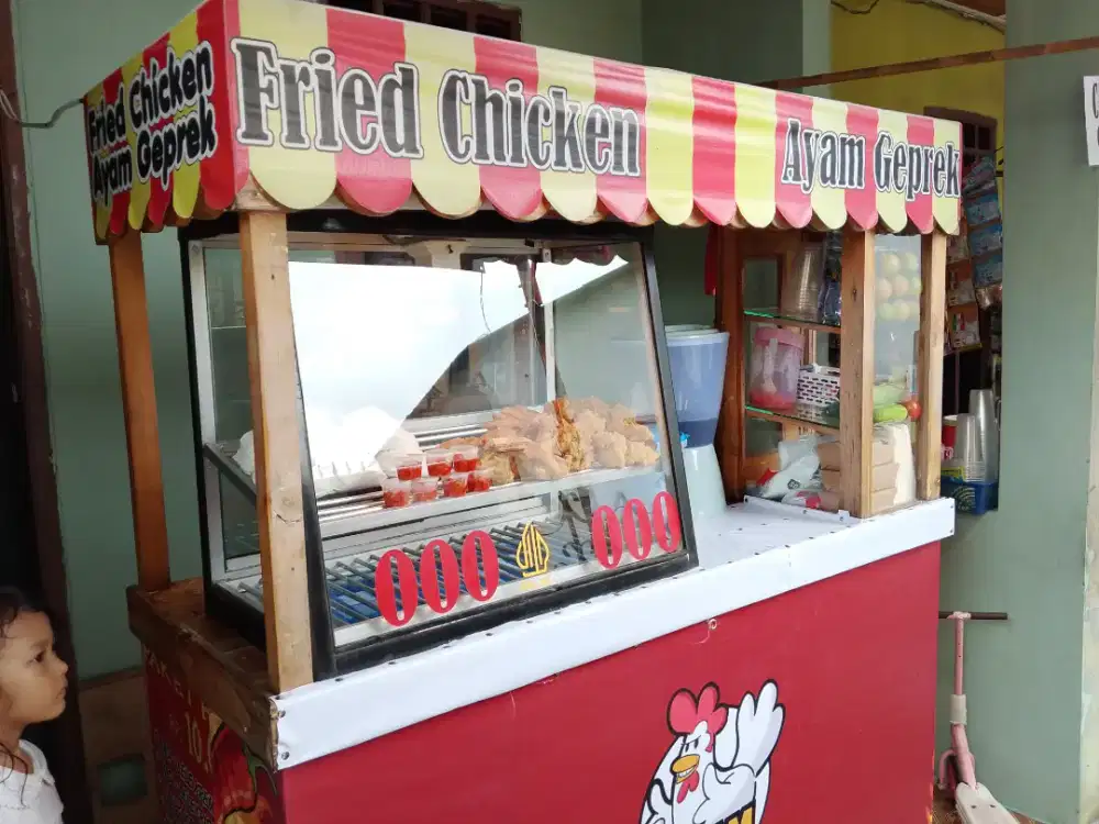 Jual gerobak chiken bekas