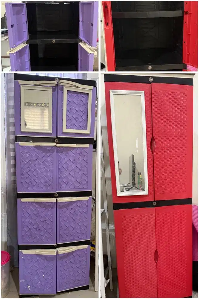 Lemari Plastik Bekas (Kondisi Bagus)