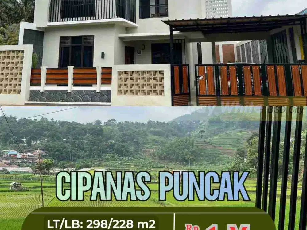 Rumah Baru di Cipanas Puncak Turun Harga