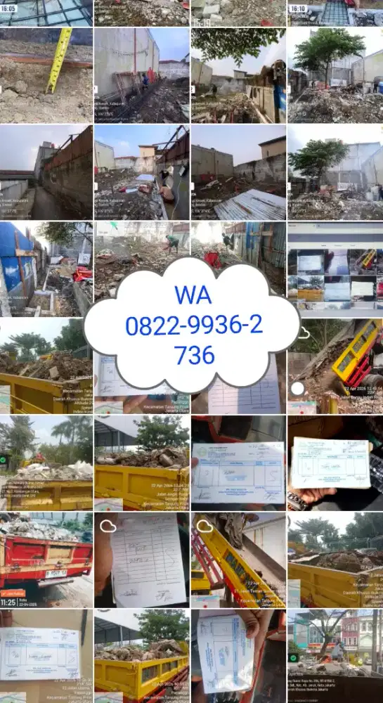 Jasa buang sampah bangunan kantor gudang apartemen